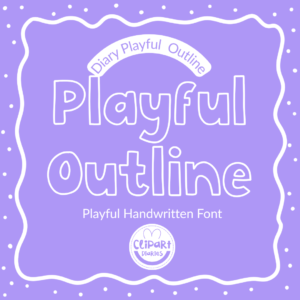 playful outline font