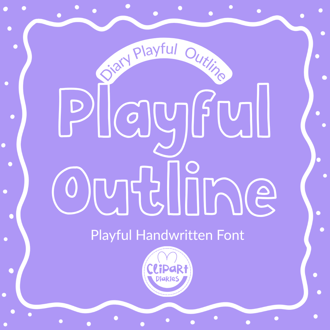 playful outline font