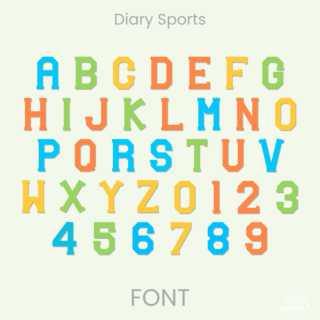 varsity font for teachers