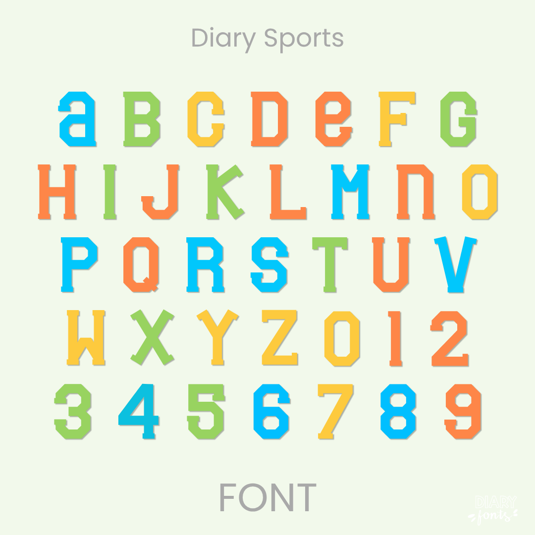 school varsity font for athletes