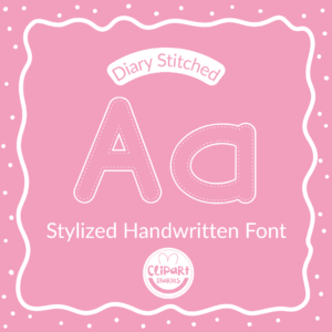 stitched handwritten font