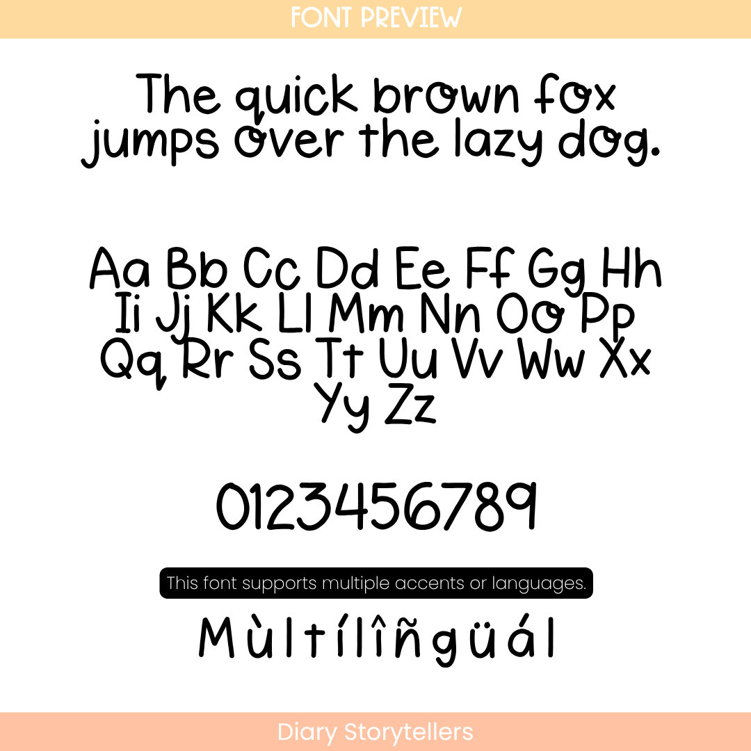 Diary Storytellers - Handwritten Font - Image 4