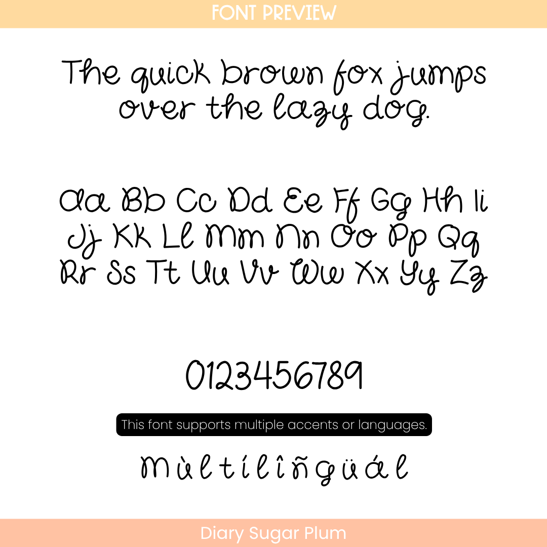 playful handwritten font for students