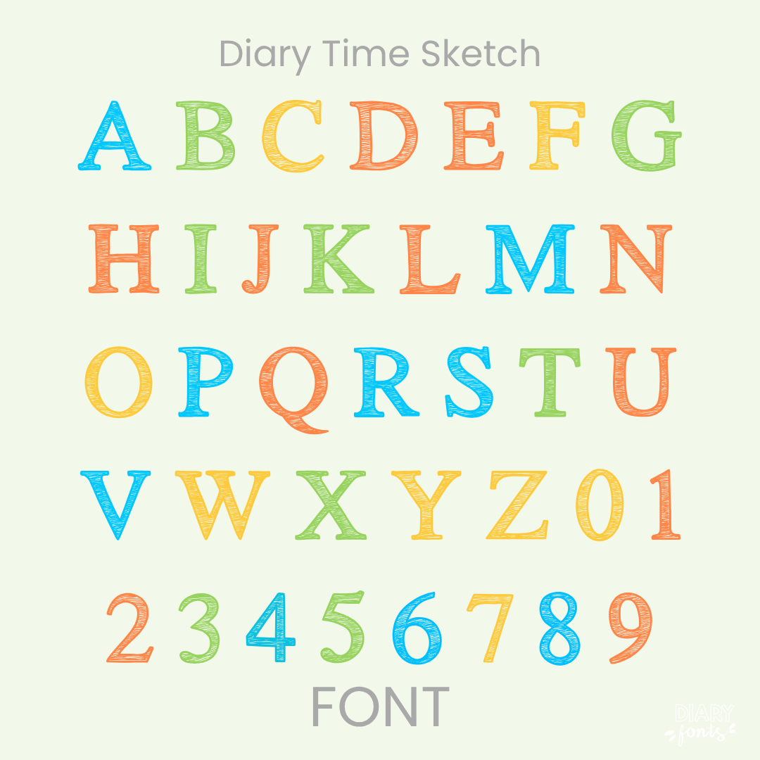 sketch font for students