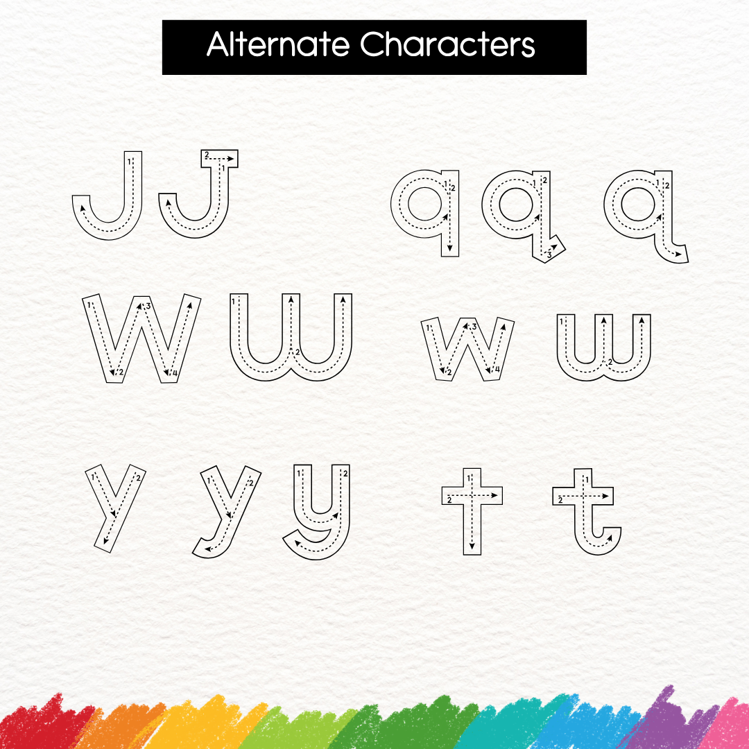 primary tracing font