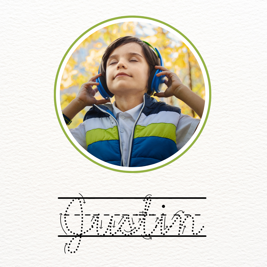 lined dotted cursive font with arrows