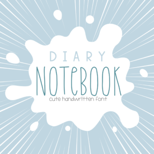 cute handwritten skinny font