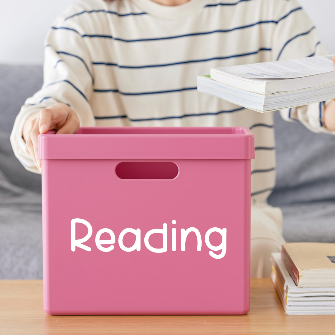 classroom storage labels font