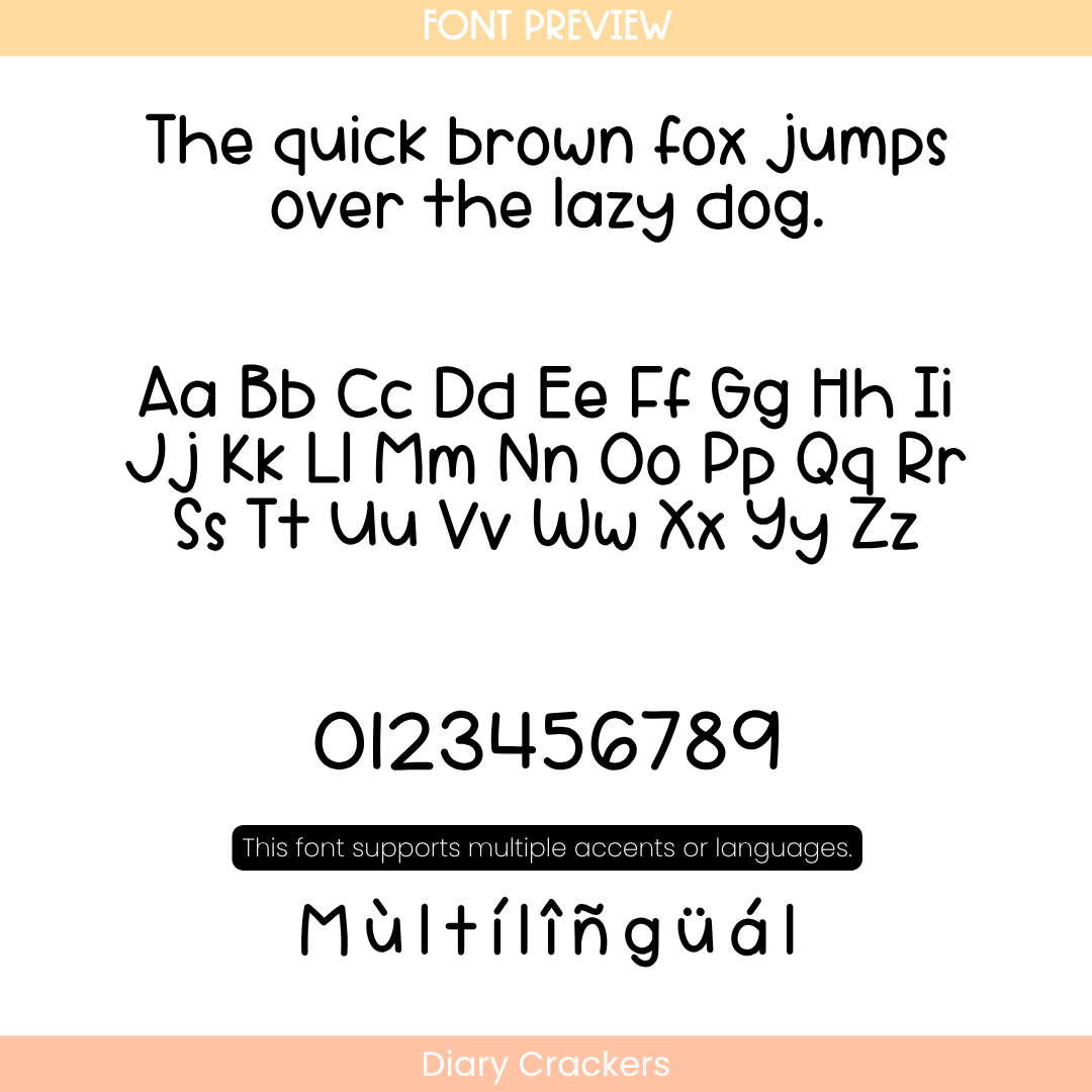 clear elementary print
