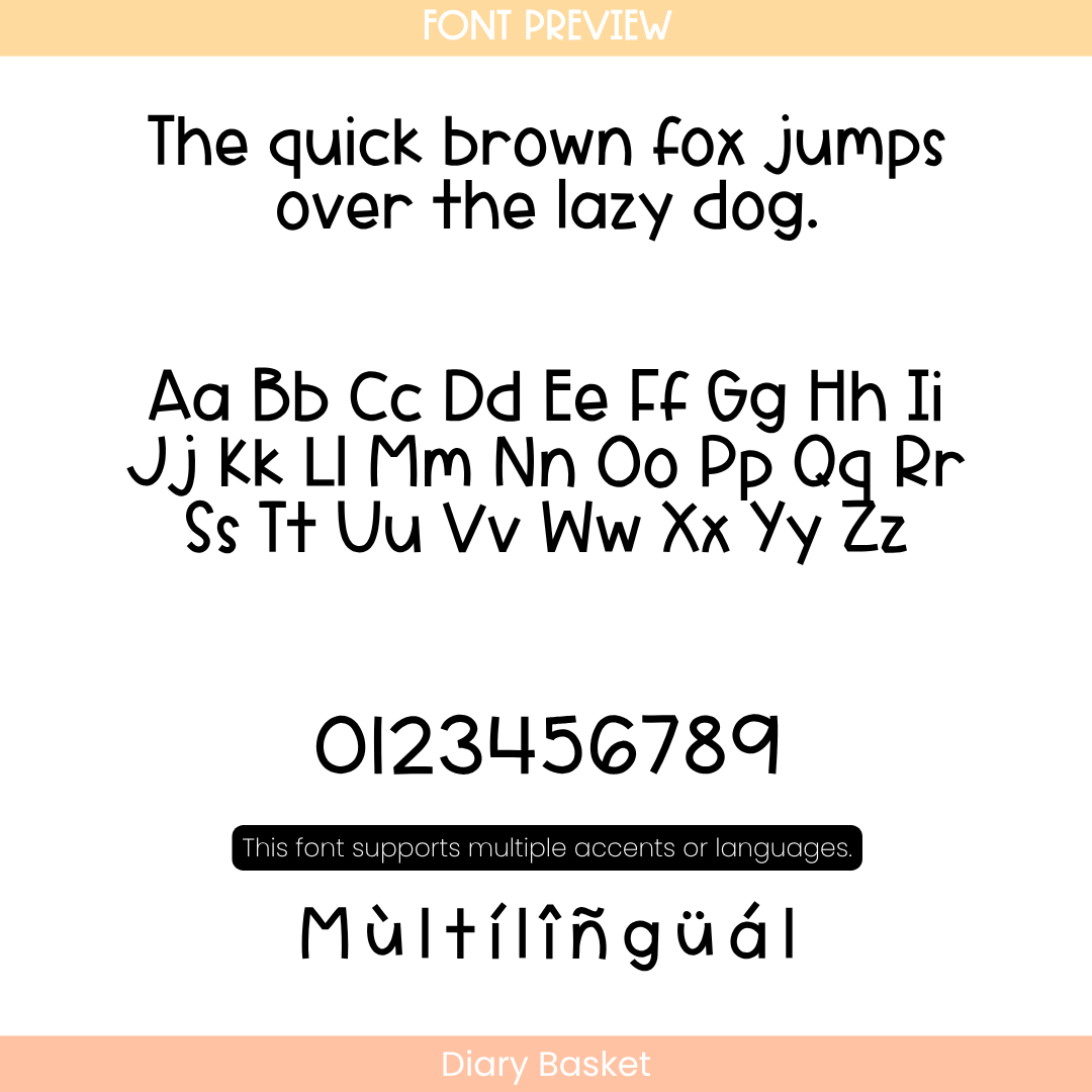 clear elementary print