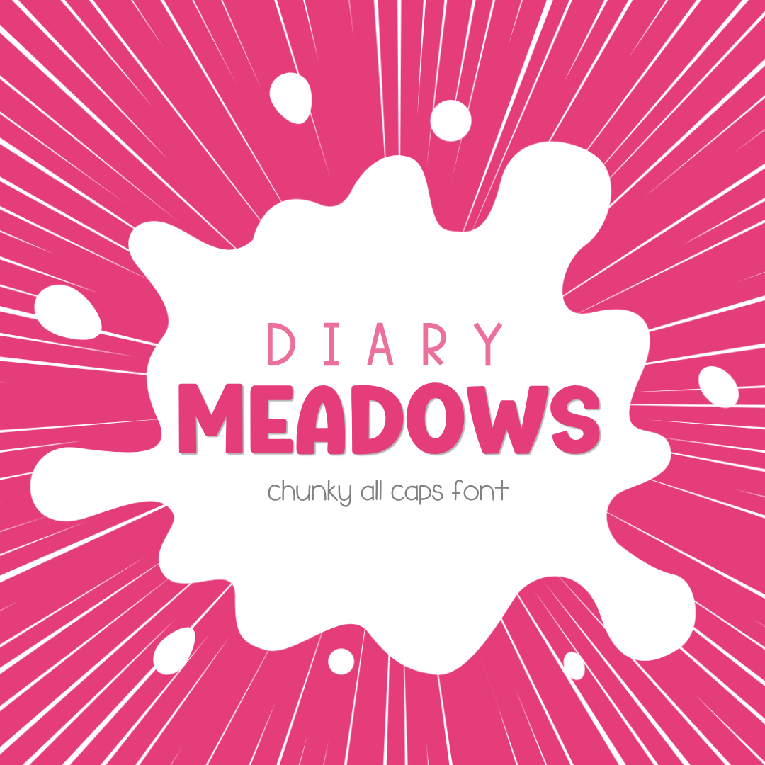 Chunky handwritten font