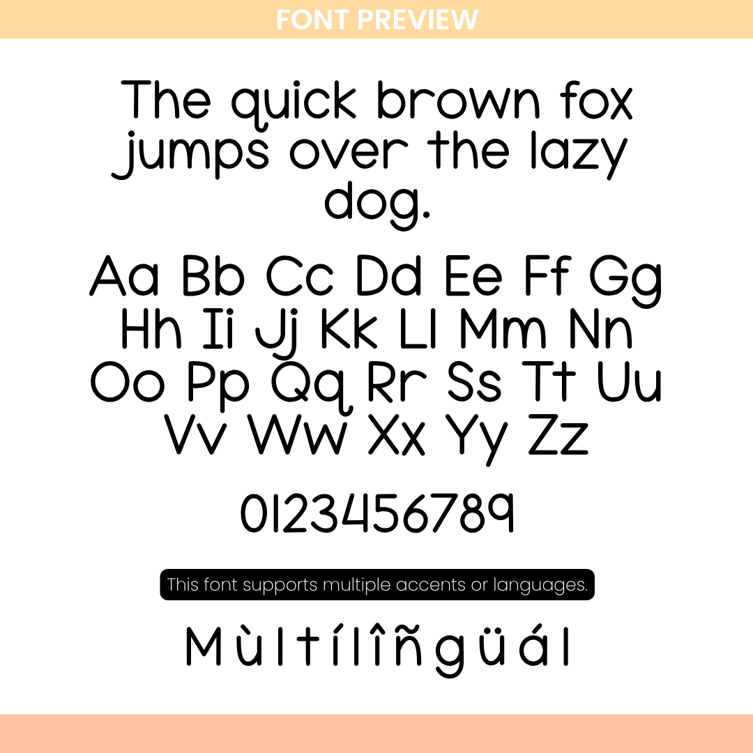 legible worksheet typography
