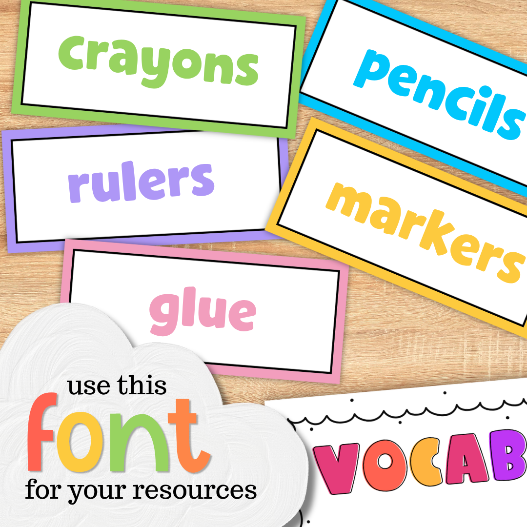classroom organization label