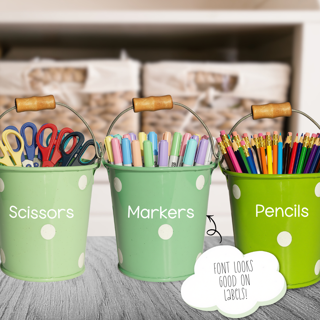 classroom storage labels