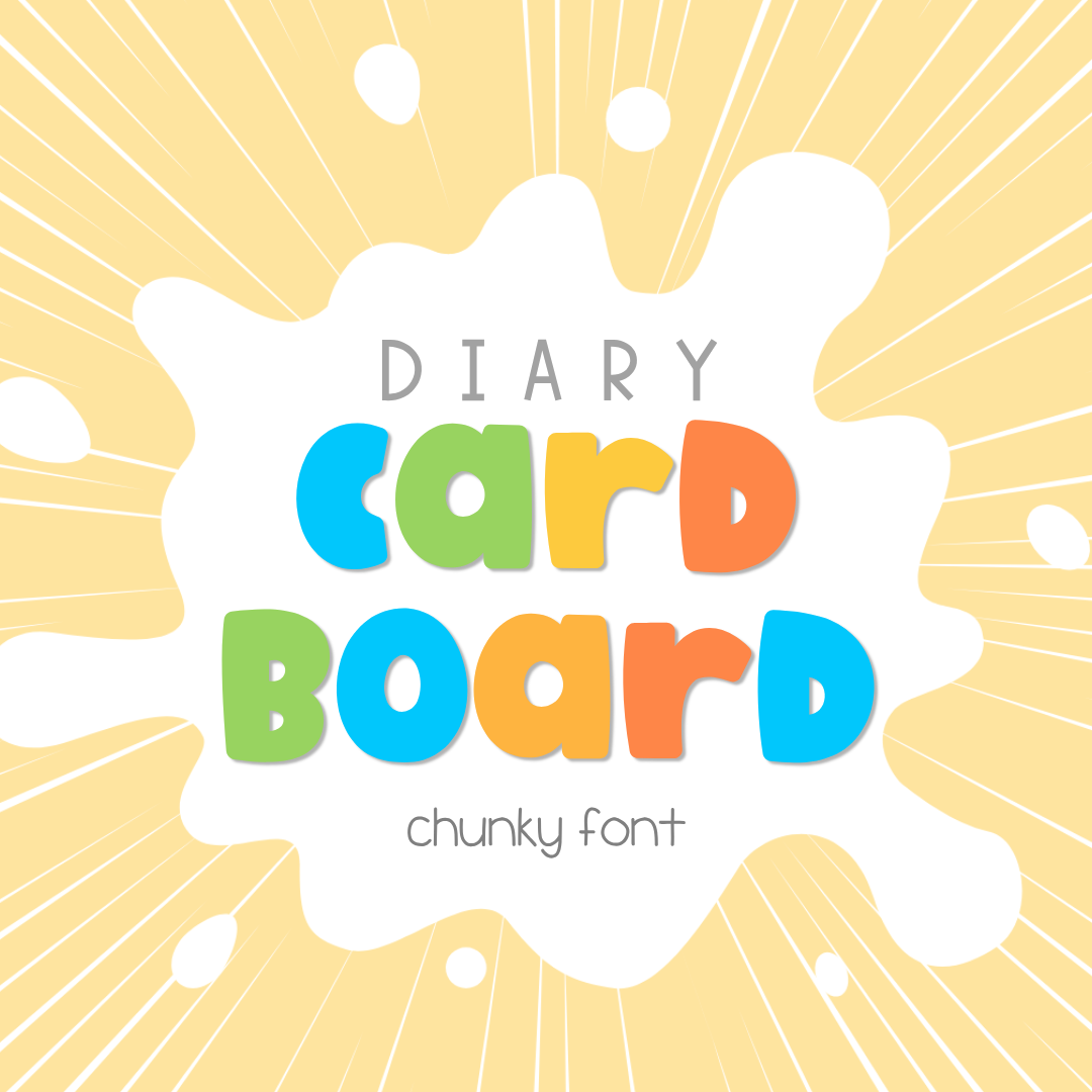 Chunky handwritten font