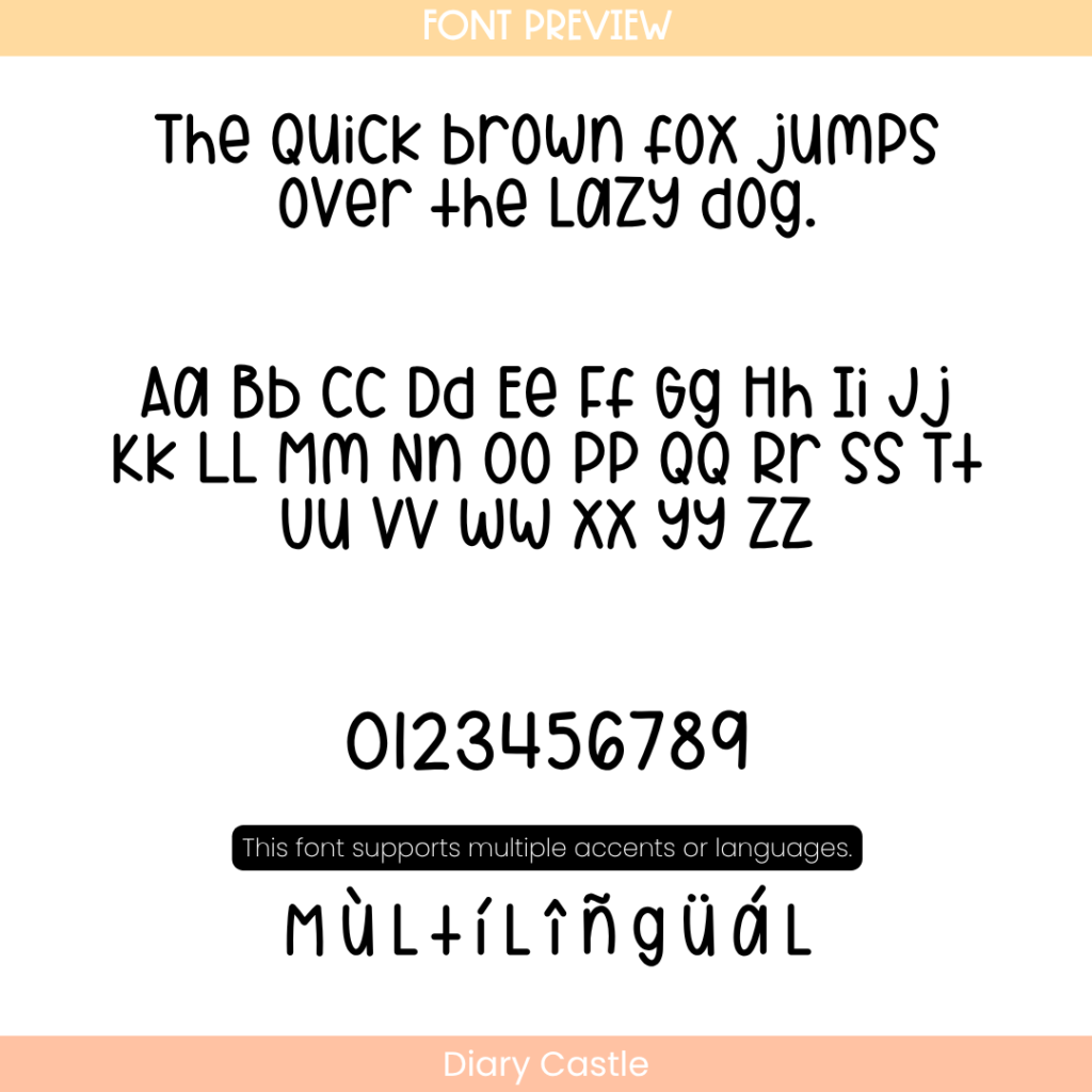 Neat handwritten font