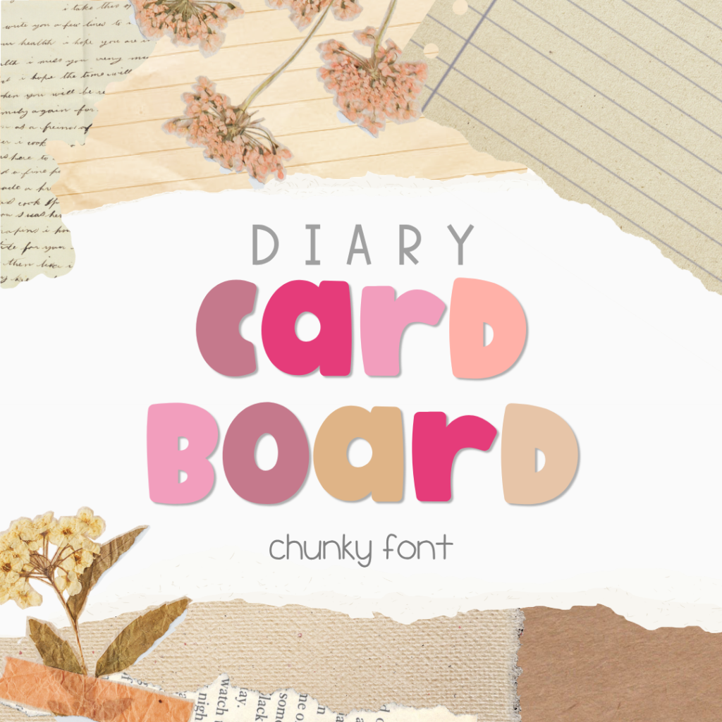 school bulletin board font