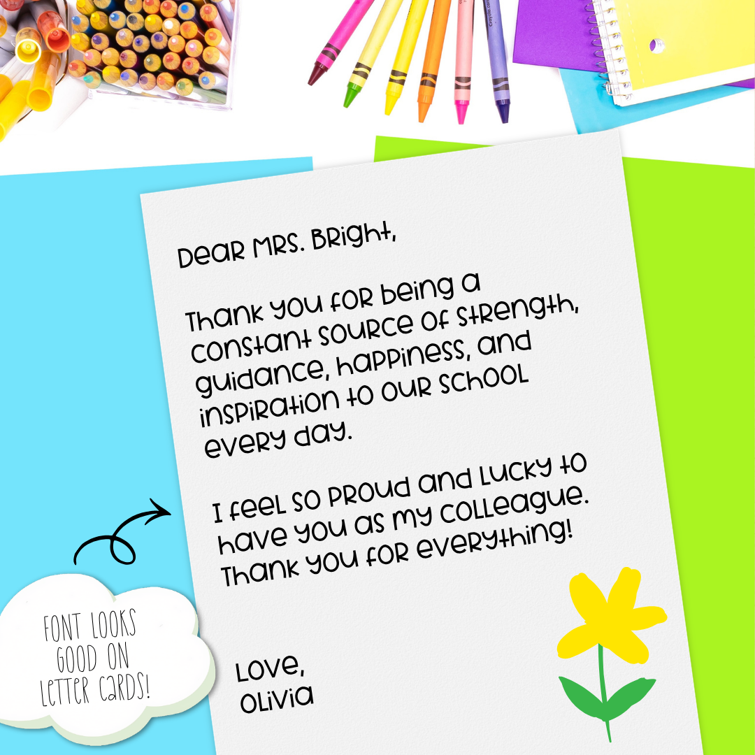 neat handwriting font