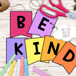 font for bulletin board