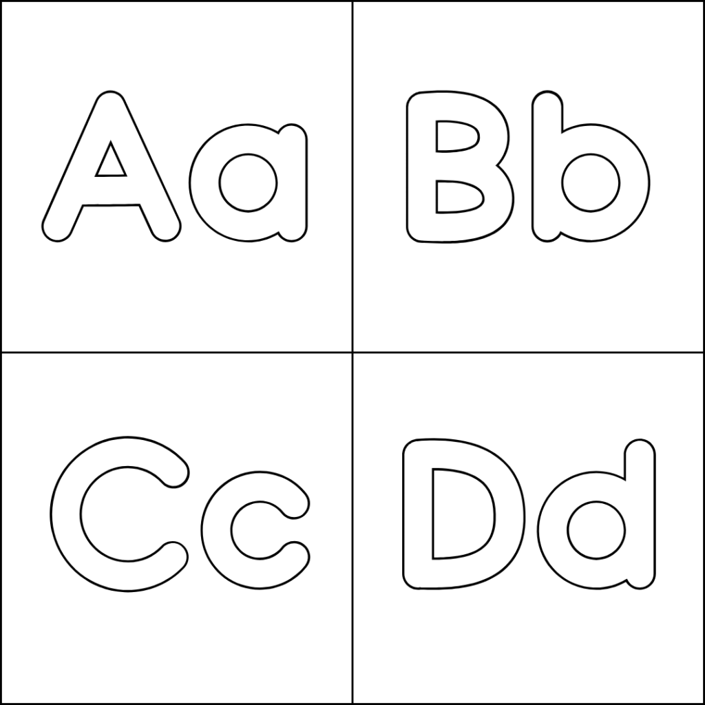 tracing outline font