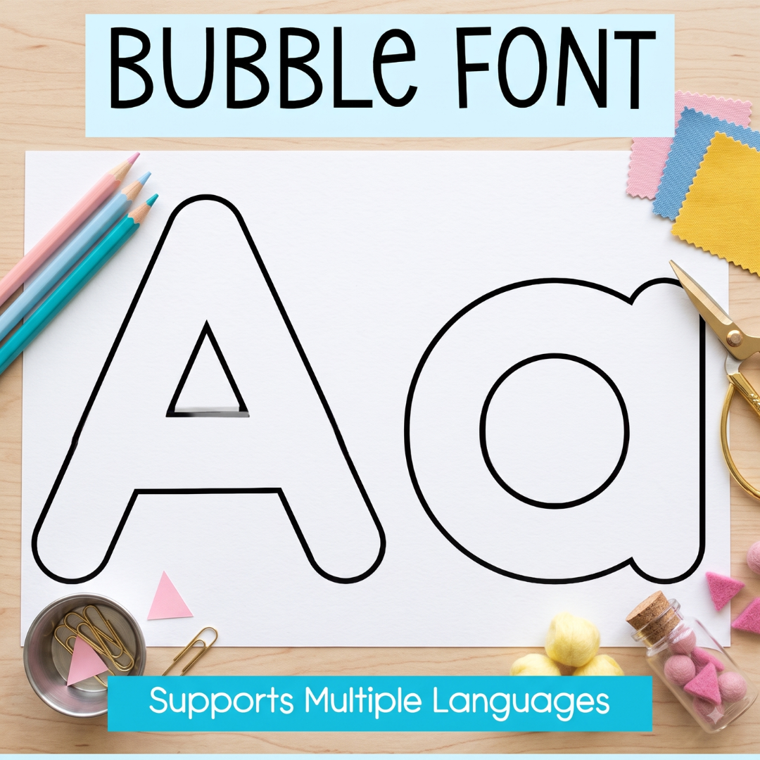 tracing outline font